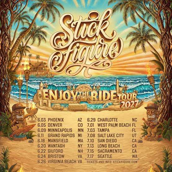 Stick Figure live tour poster 2026 & 2027
